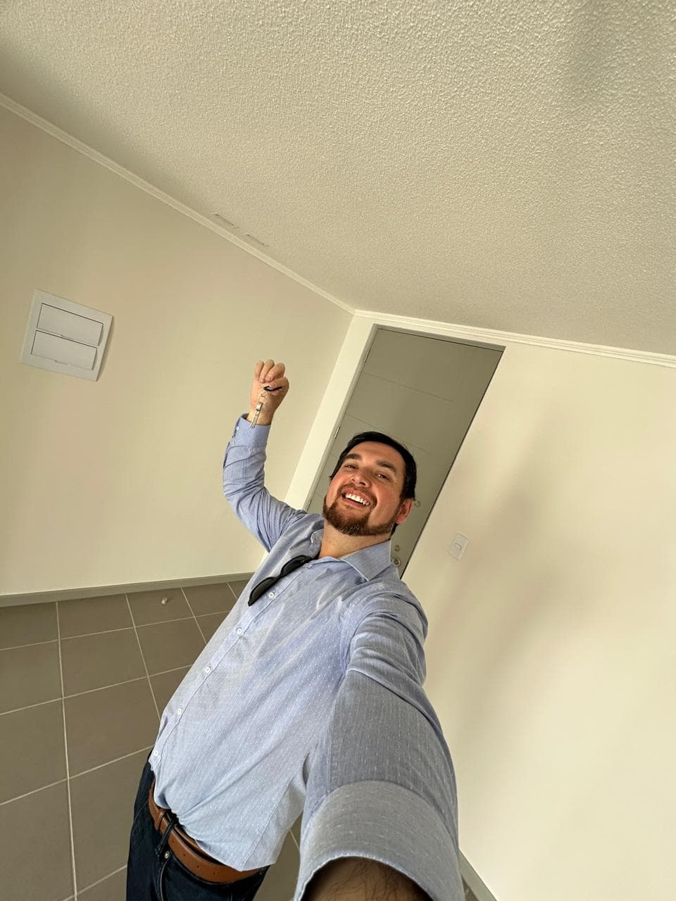 Juan Pablo Pasten en su nueva casa